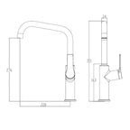 Villeroy & Boch Architectura Square Kitchen Mixer - LF Chrome - 2159061