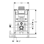 Geberit Duofix Frame with Alpha Concealed Cistern - 224.049.00.1