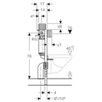 Geberit Duofix Frame with Alpha Concealed Cistern - 224.049.00.1