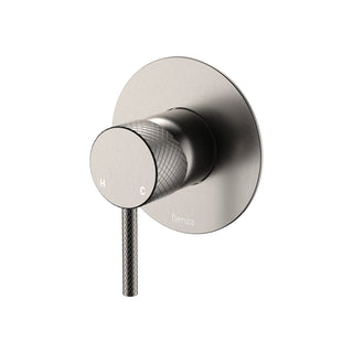 Fienza Axle Large Round Wall Mixer Includes Body - Brushed Nickel - 231101BN-3