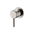 Fienza Axle Small Round Wall Mixer Includes Body - Brushed Nickel - 231101BN