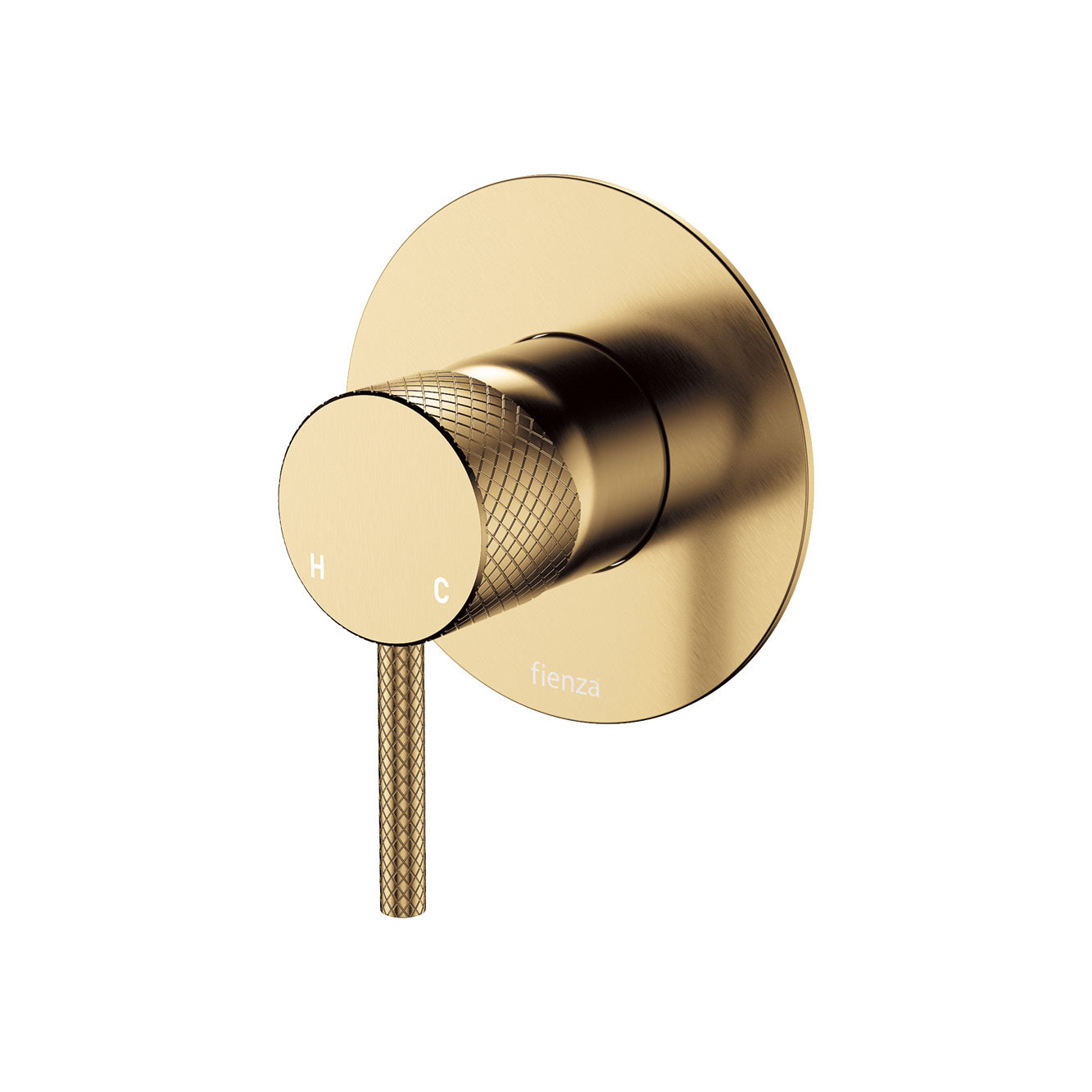 Fienza Axle Large Round Wall Mixer Includes Body - Urban Brass - 231101UB-3