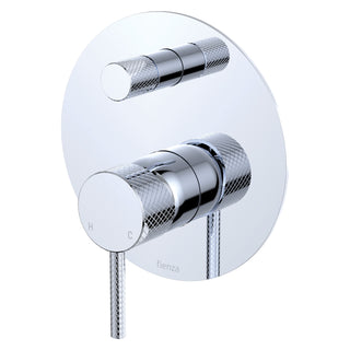 Fienza Axle Large Round Wall Diverter Mixer Includes Body - Chrome - 231102