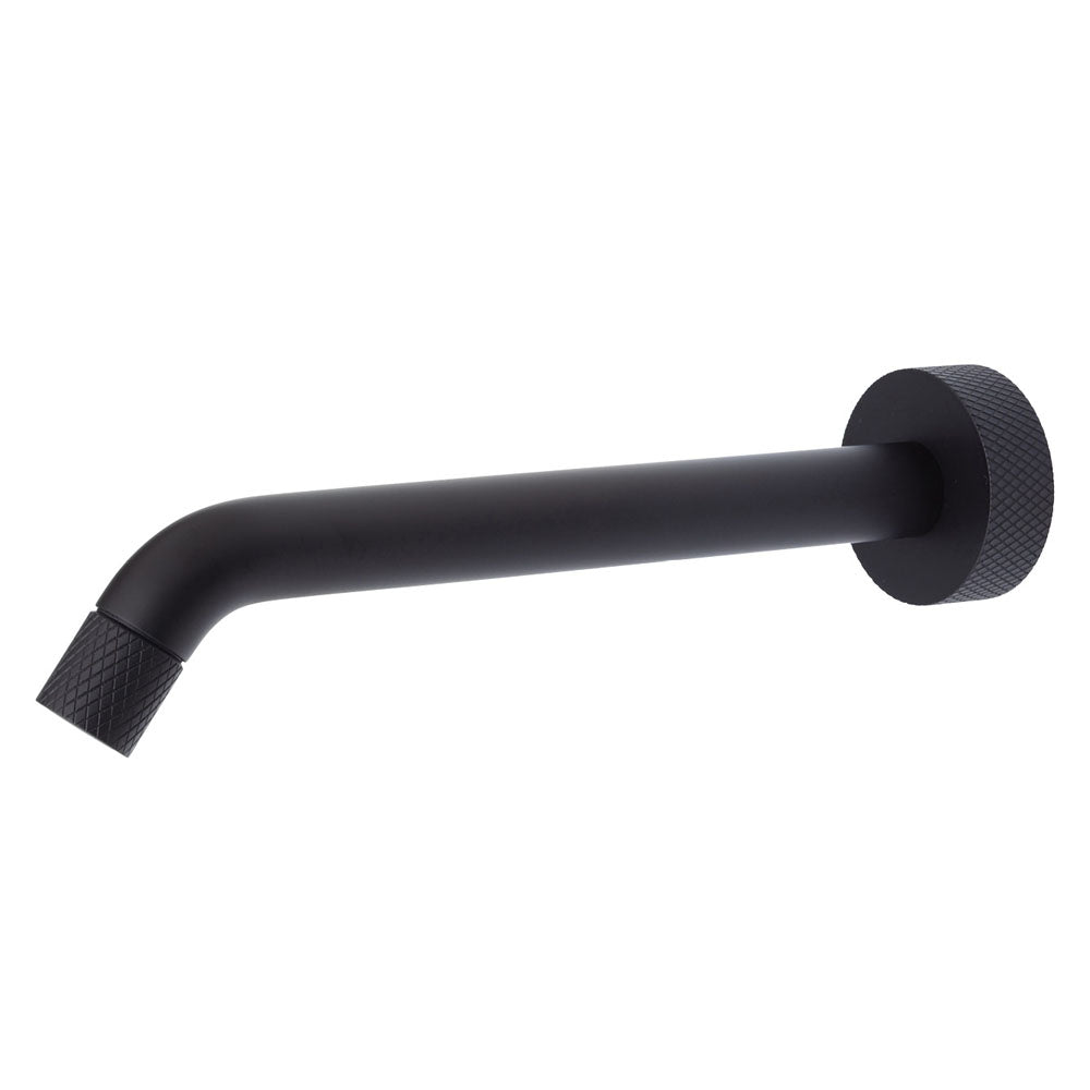 Fienza Axle 220 mm Basin/Bath Outlet, Matte Black - 231116B