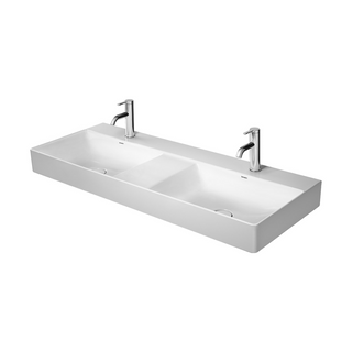Duravit DuraSquare 1200 Double Wall Hung Basin (No Overflow) - No Tap Holes Gloss Alpine White 2353120070-P