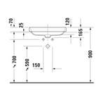 Duravit Happy D.2 Plus Above Counter Washbowl - Gloss White