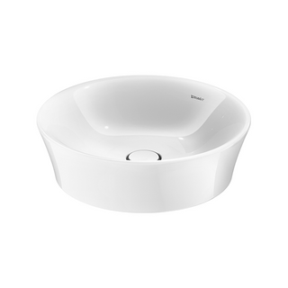 Duravit White Tulip 500 Above Counter Basin - Gloss Alpine White 2365500070-P