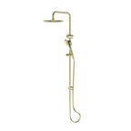 Greens Optima Plus AirFlo Twin Rail Shower - Brushed Brass - 237003BB