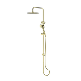 Greens Optima Plus AirFlo Twin Rail Shower - Brushed Brass - 237003BB