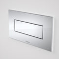 Caroma Invisi Series II® Rectangle Metal Single Flush Plate & Buttons - Chrome - 237021C