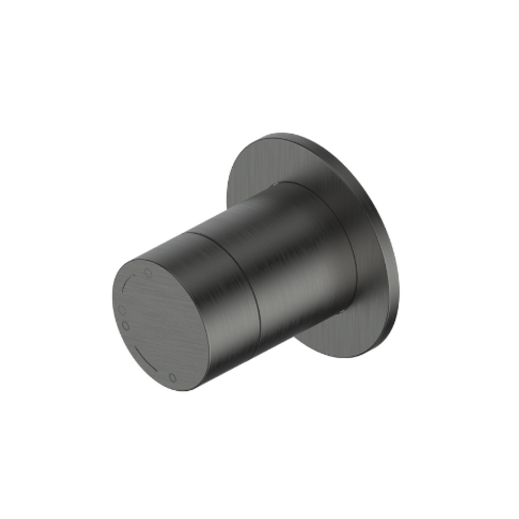 Greens Optima Plus Shower/Bath Diverter Wall Mixer - LF Gun Metal - 23703590GM