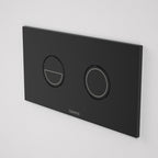 Caroma Liano Cleanflush Invisi Series II Wall Faced Toilet Suite (Germguard) - Matte Black Button - 766100W + 237088B