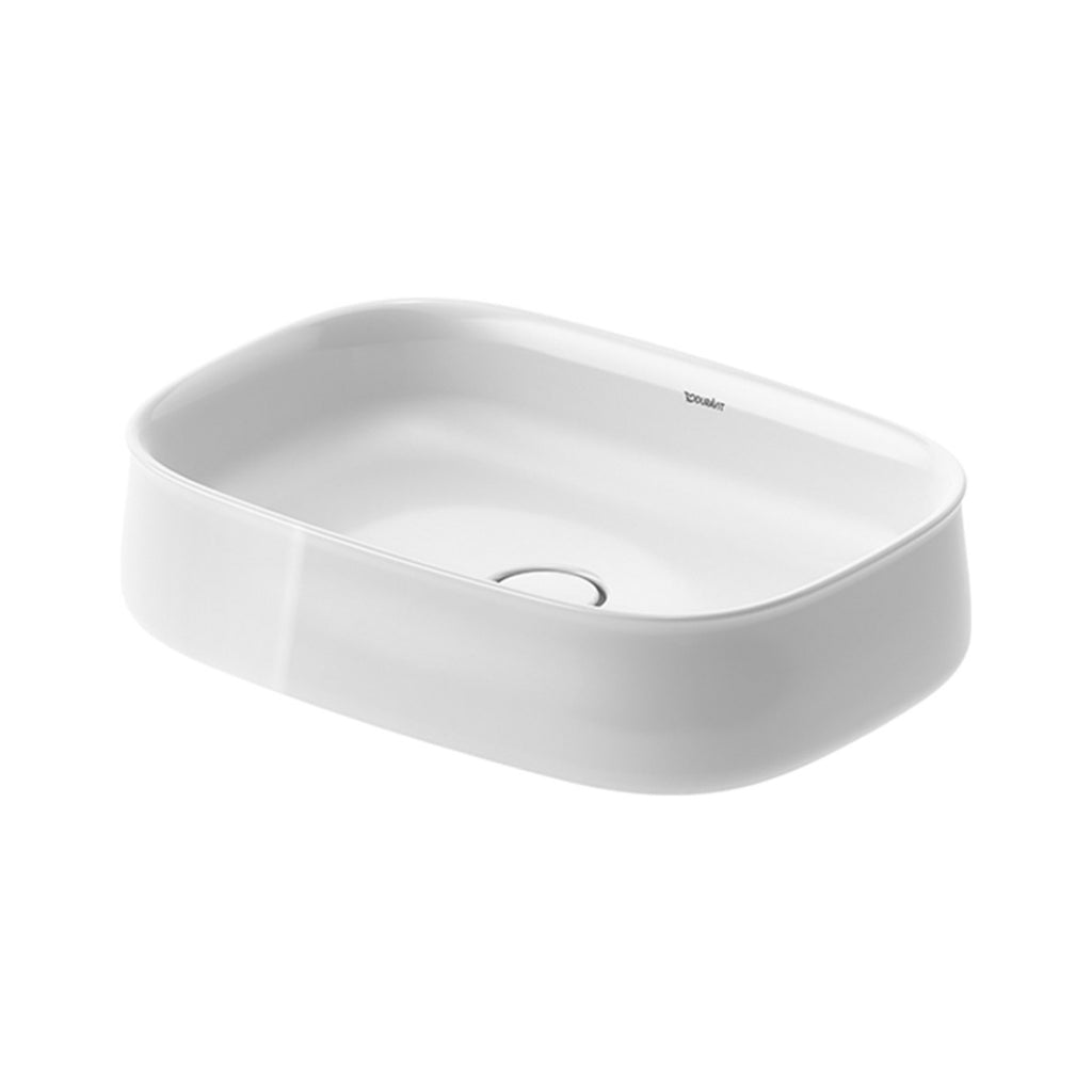 Duravit Zencha 550mm Above Counter Basin - Gloss Alpine White