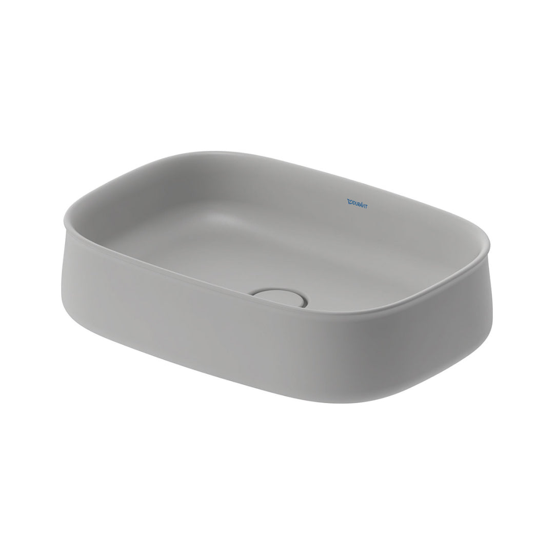 Duravit Zencha 550mm Above Counter Basin - Grey Satin Matte