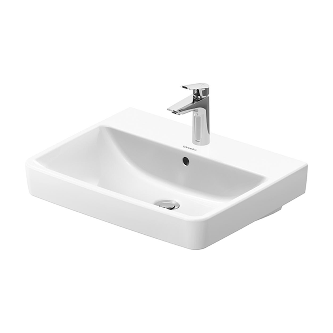 Duravit No.1 600 Wall Hung Basin with Overflow - 1TH Gloss Alpine White 23756000002-P