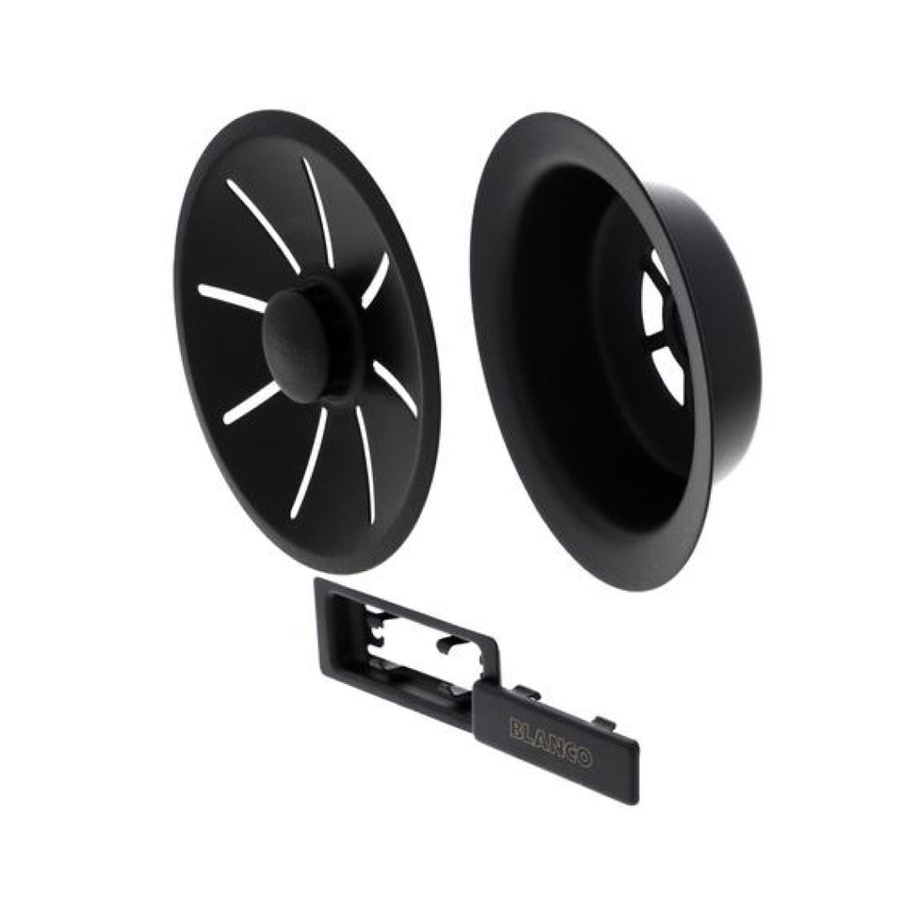 Blanco InFino Waste and Overflow Single Drain Set - Black - 239975