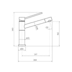 Parisi X-Trend Kitchen Mixer - Chrome