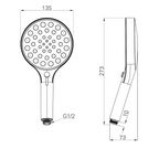 Nero Serenity Hand Shower - Brushed Bronze - 24D003BZ