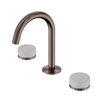 Nero Serenity Basin Tap Set Arc Spout with Carrara Handle - Brushed Bronze - 24D011BZ