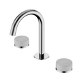 Nero Serenity Basin Tap Set Arc Spout with Carrara Handle - Chrome - 24D011CH