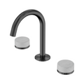 Nero Serenity Basin Tap Set Arc Spout with Carrara Handle - Gun Metal - 24D011GM