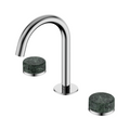 Nero Serenity Basin Tap Set Arc Spout with Verde Alpi Handle - Chrome - 24D012CH
