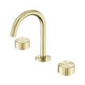 Nero Serenity Basin Tap Set Arc Spout with Metal Handle - Brushed Gold - 24D016BG