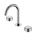 Nero Serenity Basin Tap Set Arc Spout with Metal Handle - Chrome - 24D016CH