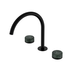 Nero Serenity Bath/Kitchen Tap Set Arc Spout with Verde Alpi Handle - Matte Black - 24D018MB