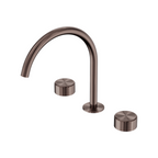 Nero Serenity Bath/Kitchen Tap Set Arc Spout with Metal Handle - Brushed Bronze - 24D022BZ