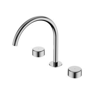 Nero Serenity Bath/Kitchen Tap Set Arc Spout with Metal Handle - Chrome - 24D022CH