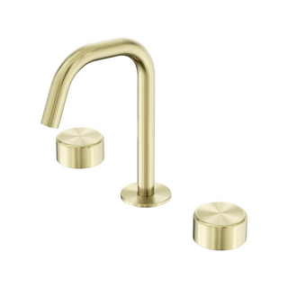 Nero Serenity Basin Tap Set Edge Spout with Metal Handle - Brushed Gold - 24D028BG