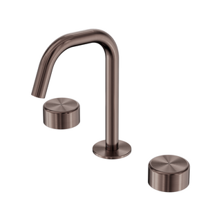 Nero Serenity Basin Tap Set Edge Spout with Metal Handle - Brushed Bronze - 24D028BZ