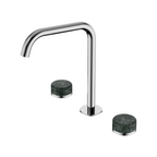 Nero Serenity Bath/Kitchen Tap Set Edge Spout with Verde Alpi Handle - Chrome - 24D030CH