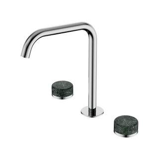 Nero Serenity Bath/Kitchen Tap Set Edge Spout with Verde Alpi Handle - Chrome - 24D030CH