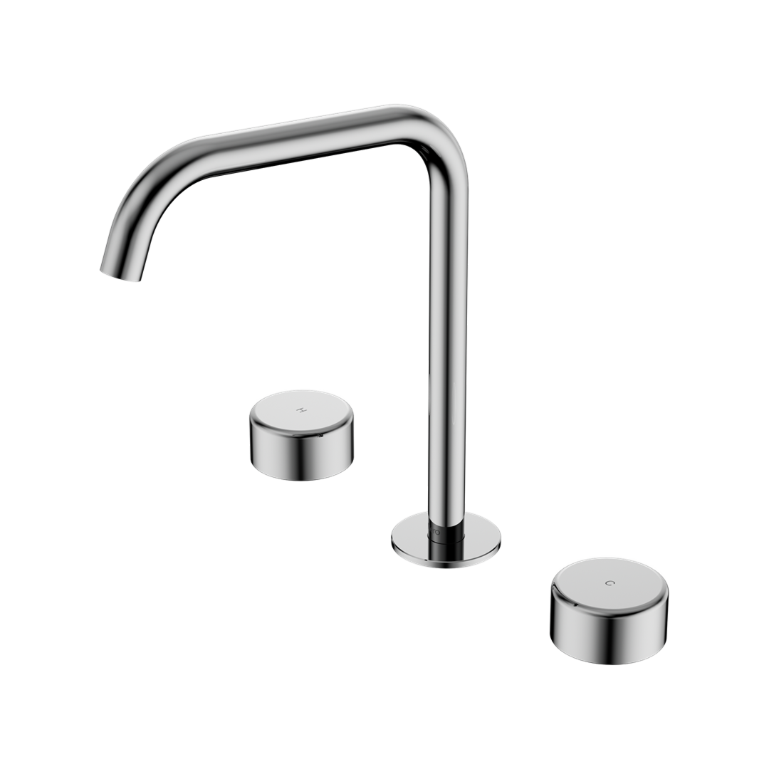 Nero Serenity Bath/Kitchen Tap Set Edge Spout with Handle - Chrome - 24D034CH