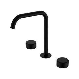 Nero Serenity Bath/Kitchen Tap Set Edge Spout with Handle - Matte Black - 24D034MB