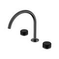 Nero Serenity Bath/Kitchen Tap Set Arc Spout with Marquina Black Handle - Gun Metal - 24D118GM