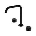 Nero Serenity Bath/Kitchen Tap Set Edge Spout with Marquina Black Handle - Matte Black - 24D120MB