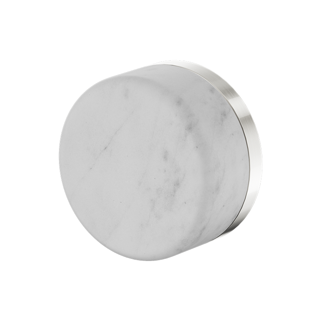 Nero Serenity Progressive Shower Mixer with Carrara Handle (Includes In-Wall Body) - LF Brushed Nickel - 24E001BN