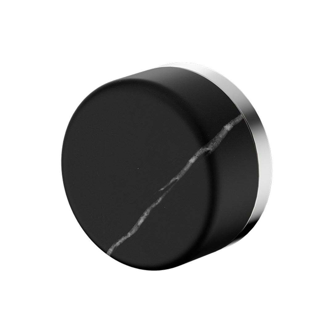 Nero Serenity Progressive Shower Mixer with Marquina Black Handle (Includes In-Wall Body) - LF Chrome - 24E128CH