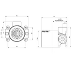 Phoenix Vask SwitchMix Shower Wall Mixer (Includes In-Wall Body) - LF Brushed Gold - 139-2800-12-1