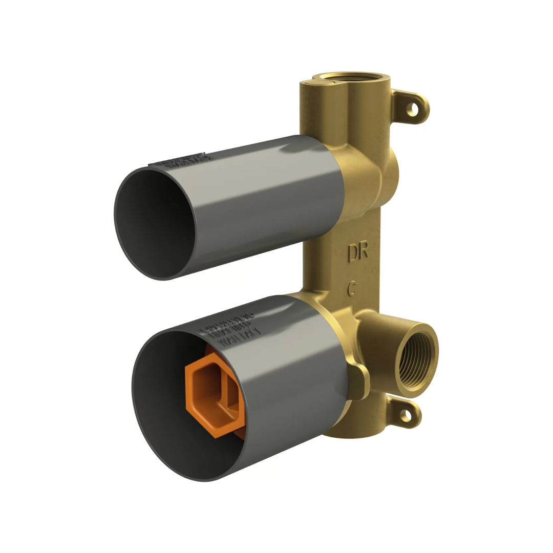 Phoenix Vask SwitchMix Shower Bath Diverter Wall Mixer (Includes In-Wall Body) - LF Brushed Gold - 139-2910-12-1