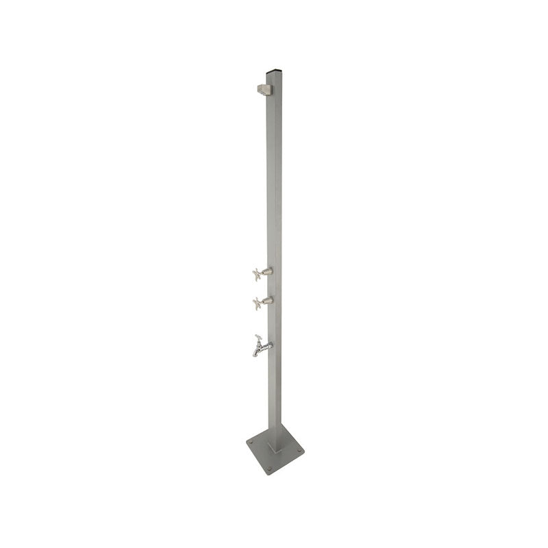 Rainware Aussie Outdoor Shower - 316 Stainless Steel - Hot & Cold + Footwash - Freestanding - 2503-RAIWAR
