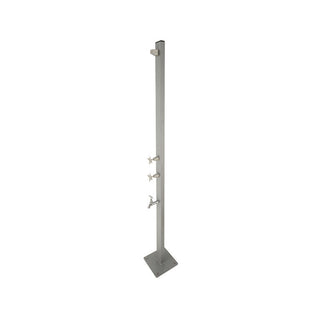 Rainware Aussie Outdoor Shower - 316 Stainless Steel - Hot & Cold + Footwash - Freestanding - 2503-RAIWAR