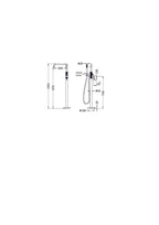 Nero Opal Freestanding Bath Mixer With Hand Shower - Brushed Bronze - NR251903aBZ