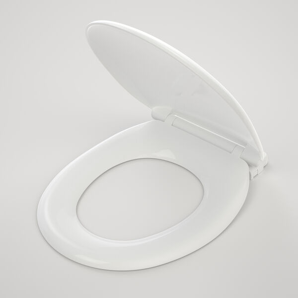 Caroma Caravelle Double Flap ST/ST Toilet Seat with GermGard - 254006W