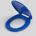 Caroma Caravelle Care Double Flap Toilet Seat with GermGard - Sorrento Blue 254008SB
