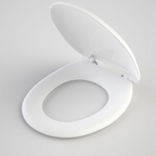 Caroma Caravelle Care Double Flap Toilet Seat with GermGard - White 254008W