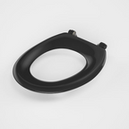 Caroma Caravelle Commercial Seat Single Flap GermGard - Black 254017B